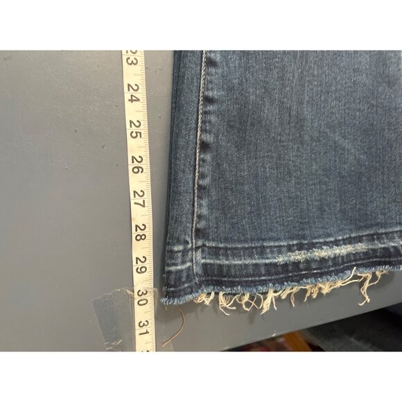 American Eagle Highest Rise Flare Jeans Super Stretch  Sz 0 - Picture 5 of 12